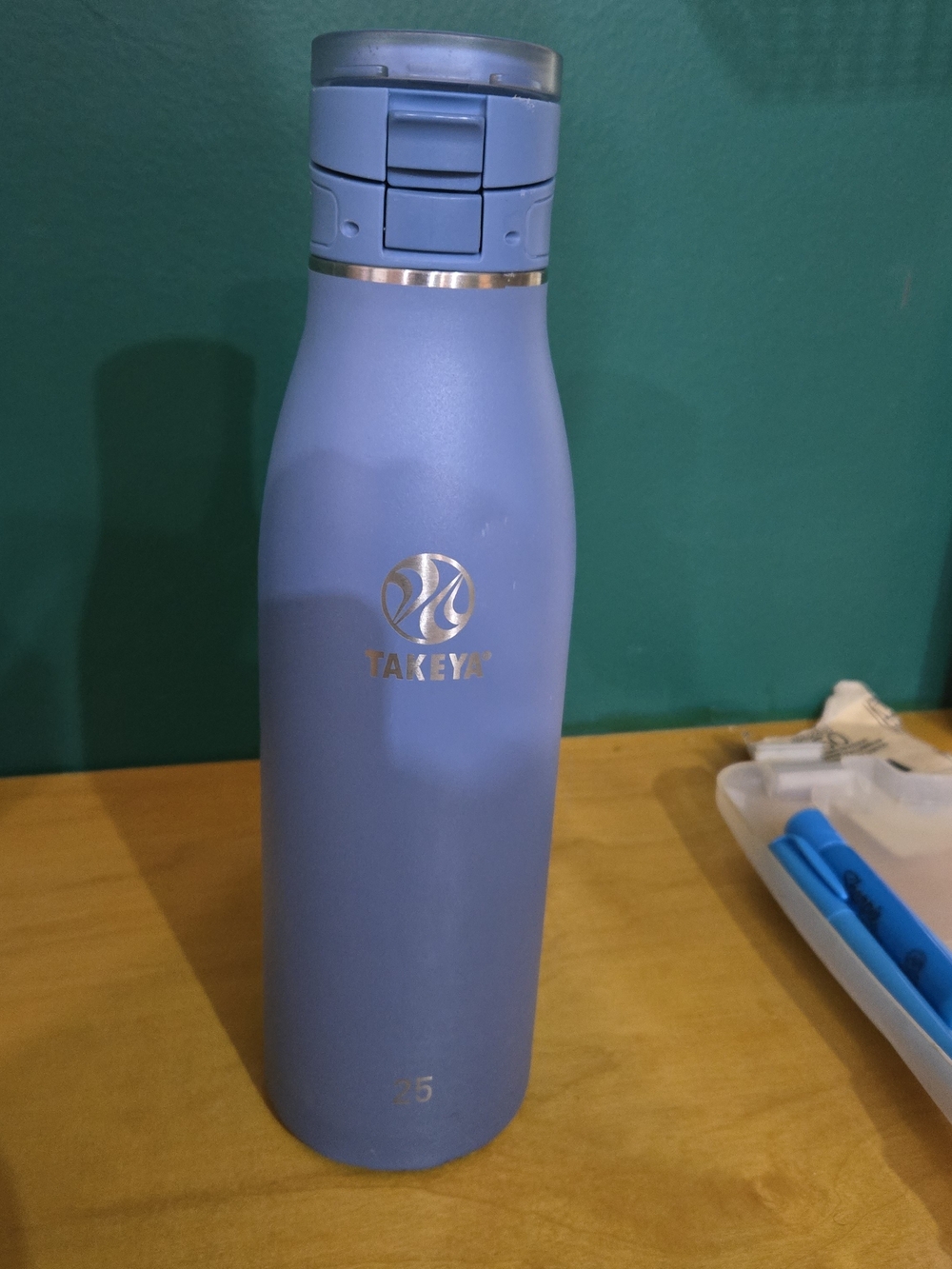 Takeya Blue Insulated Stainless Water Bottle